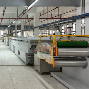 Dual Color PP Monofilament Extruding Machine For Fibrillated Artificial Grass Yarn Dual Color PP Monofilament Extruding Machine For Fibrillated Artificial Grass Yarn
