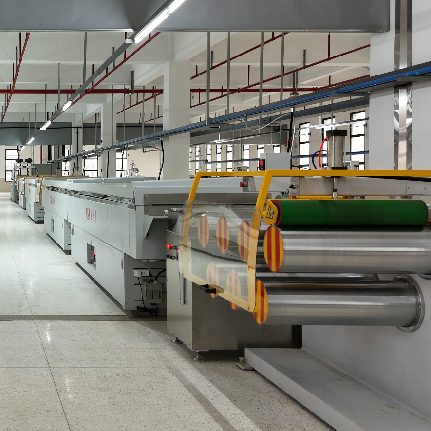 Dual Color PP Monofilament Extruding Machine For Fibrillated Artificial Grass Yarn